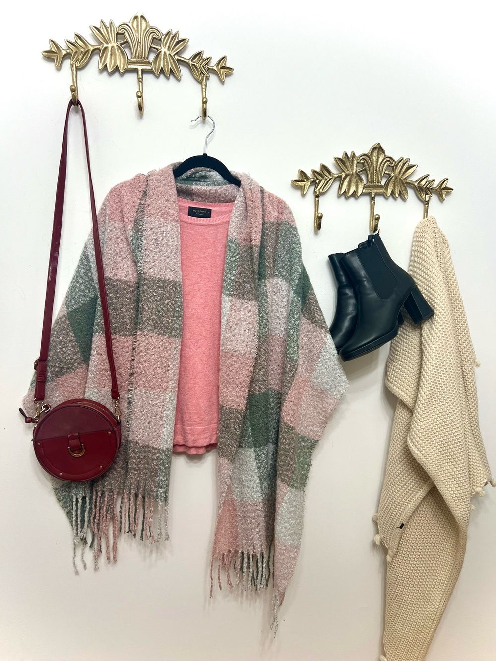 Plaid shawl/Scarf